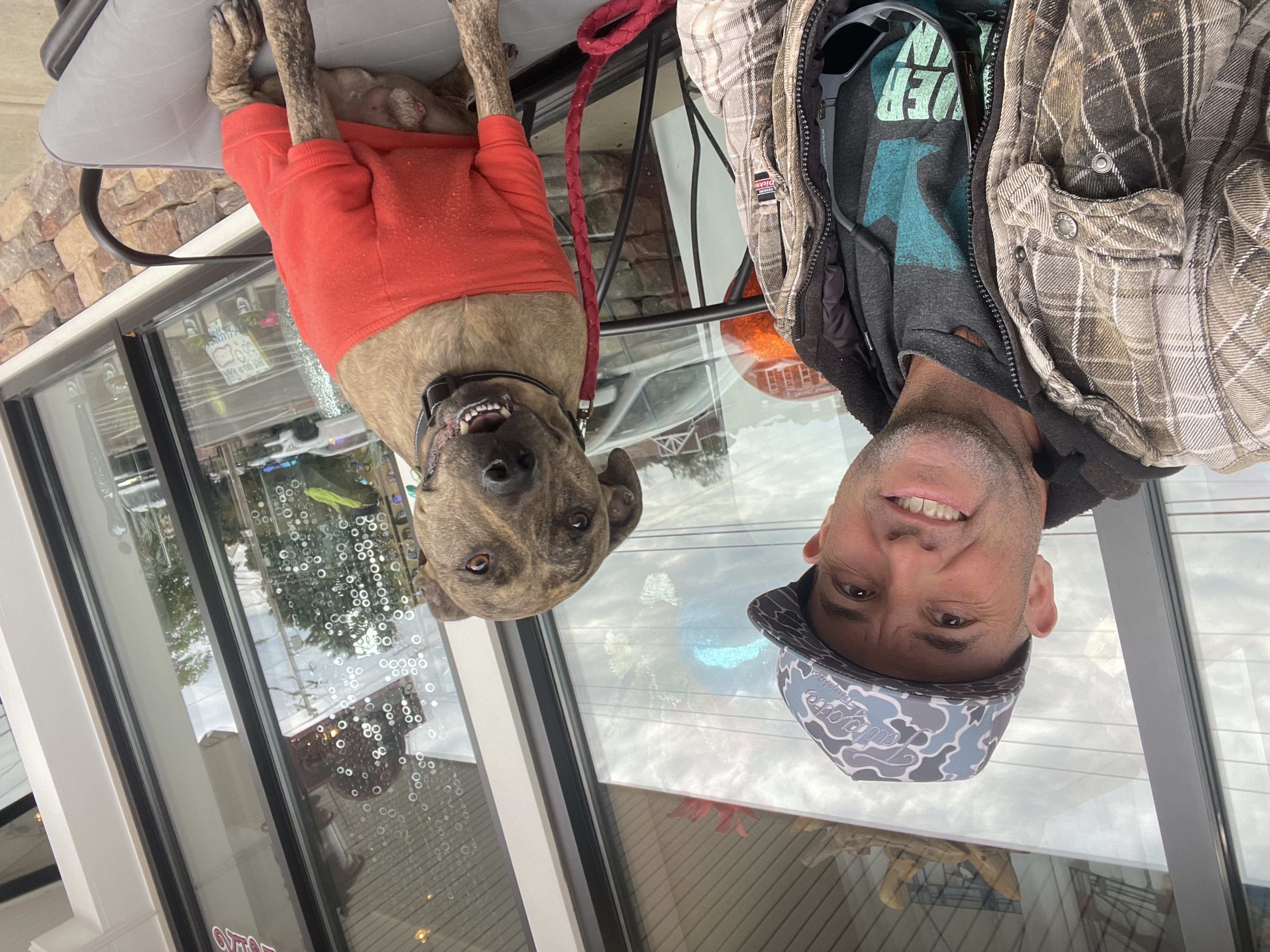 Steven Archer with his dog